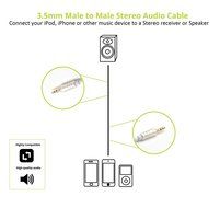 BlueRigger 3.5mm Male to Male Stereo Audio Cable (4 feet) N14