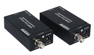 Eazy2hD HDMI Extenders Over Single RG6 Coaxial Cable up to 100m/328ft Support IR Remote Control - US Plug N6