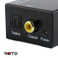 Digital to Analog Audio Converter with Toslink Cable and UL Power Adapter Accessory Supports PCM / LPCM Toslink... N4