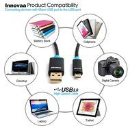 INNOVAA Premium Micro USB 2.0 High-Speed Cable - 6 Feet ( Compatible with most Android Device) N6