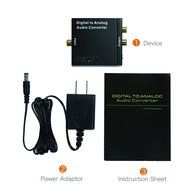 Audio Converter, EAKAI Digital Optical Coax to Analog RCA Audio Converter Adapter with 3.5mm Jack N2