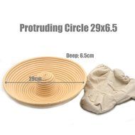 AngelaKerry 1pcs 25x25x8cm (1x1x0.3 inch) Square Banneton Brotform Square Bread Proofing Basket Handmade + Cloth... N13