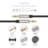 3.5mm AUX Cable, BlitzWolf Braided 3.3ft Universal Audio Cable Cord for Car, iPhone, Samsung, HTC, Sony, Nexus... N6