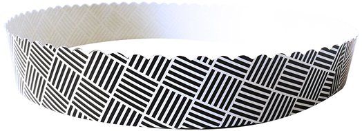 Simply Baked Paper Tart Pan, Pack of 50, Silver Geometric, 7" Diameter, Great for Gift Giving or Parties, Oven... N4