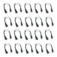 C&amp;E CNE74467 1-Feet 16AWG Outlet Saver Power Extension Cord NEMA 5-15R to NEMA 5-15P, 5-Pack N4