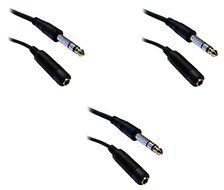 C&amp;E CNE40384 25-Feet 1/4-Inch Stereo Extension Cable, TRS, Balanced, 1/4-Inch Male to 1/4-Inch Female N15