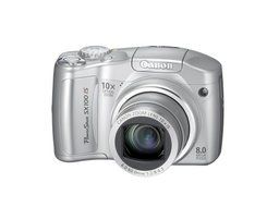 Canon PowerShot SX100IS 8MP Digital Camera with 10x Optical Image Stabilized Zoom (Black) N3