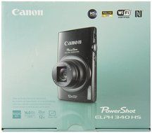 Canon PowerShot ELPH 340 HS 4 x Digital,12xZoom Optical Zoom 16MP Digital Camera (Black) (Certified Refurbished) N8