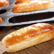 Yilove Non-stick Perforated Silicone Bread Baking Mold,4 loaf Molds N14
