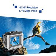 Floureon Q6 2.0 Inch 4K 16MP 170&deg;WIFI 30M/98FT Waterproof Slow Motion Function Loop Recording Full HD DV Sports... N4