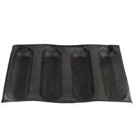 Yilove Non-stick Perforated Silicone Bread Baking Mold,4 loaf Molds N15