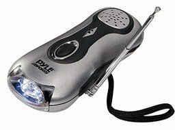 PYLE PSDNL12SL Multi Function Hand Crank LED Lantern with AM/FM Radio
