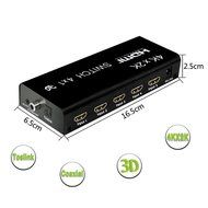 4 port HDMI 4K X 2Kswitcher LinkS 4 in 1 out HDMI Switch 1080P/HDMI 1.4a Supports 3D with IR Wireless Remote and... N21