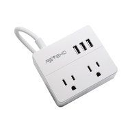 Power Strip for Travel, Reyeho 2 AC Outlet with 3 USB Travel Charging Station Smart Ports for iPhone, Laptop,... N10