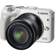 Canon EOS M3 Wi-Fi Digital ILC Camera &amp; EF-M 18-55mm IS STM Lens (White) with 32GB Card + Case + Tripod + Filter... N4