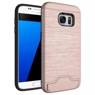 TYoung Soft TPU Brushed Skin Full Around Silicone Armor Case Shockproof Cover with Stand Support and Card Slot... N11