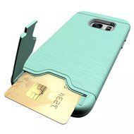 TYoung Soft TPU Brushed Skin Full Around Silicone Armor Case Shockproof Cover with Stand Support and Card Slot... N12