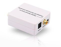 Avenk Digital to Analog Audio Converter, Optical / SPDIF Coaxial Coax to RCA R/L Stereo 3.5mm Adapter, DAC D2A...