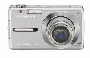 Olympus FE-350 8MP Digital Camera with 4x Wide Angle Optical Zoom (Silver) N3