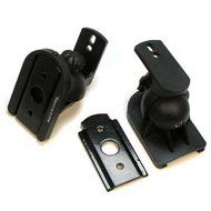 EZ Mounts -(1 Pair) Universal satellite surround sound speaker mounts / Brackets / Stands Max weight 7.5 lbs -... N3