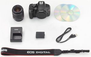 Canon Digital SLR Camera EOS Kiss X50 with EF-S18-55mm IS II Lens Kit (Black) - International Version (No Warranty) N6