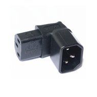 Dshot&reg; IEC 320 C14 plug to C13 Down Angled PDU PSU UPS TV wall power Adapter