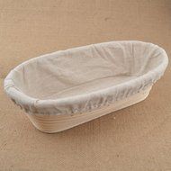 1x Oval Bread Proving Basket Rattan Banneton Brotform , Size 28x15x8cm ,Sour Dough proofing, Artisan bread