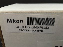 Nikon CoolPix L840 Digital Camera (Purple) - International Version (No Warranty)