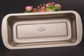 Tosnail Bakeware Nonstick Bread Loaf Pans - Cavity Measured 9.5" x 4 1/4" x 2 1/4" - Gold - Pack of 2 N6