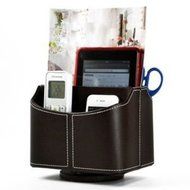 COSMOS PU Leather 360 Degrees Rotatable Remote control/controller TV Guide/mail/CD organizer/caddy/holder,Free... N5