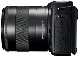 Canon EOS M3 Mirrorless Camera (Black) with EF-M 18-55mm f/3.5-5.6 IS STM Lens - International Version (No Warranty) N8