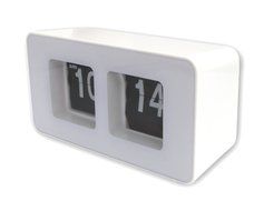 Thumbs Up! Retro Flip Clock, White N3