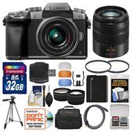 Panasonic Lumix DMC-G7 4K Wi-Fi Digital Camera &amp; 14-42mm (Silver) with 45-150mm Lens + 32GB Card + Case + Battery... N2