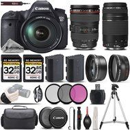 Canon EOS 6D DSLR Camera + Canon 24-105mm f/4L IS USM Lens + 75-300mm III + 0.43X Wide Angle Lens + 2.2x Telephoto...