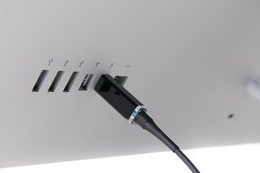 Optical Cables by CorningTM AOC-MMS4CTP030M20 ThunderboltTM Optical Cables, 30 m (100'), Black N7