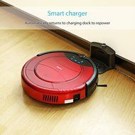 Haier Robotic Vacuum Cleaner Automatic Floor Cleaner with Self Charging and Wet Mop (Red) N8