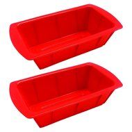 2 Silicone Loaf Cake Molds For&nbsp;Baking Bread Pastry Pans Oven Cooking Bakeware Trays N2