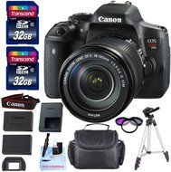 Canon EOS T6i DSLR Camera Kit + Canon EF-S 18-135mm f/3.5-5.6 IS STM Lens + 1 Year Warranty + 2 32GB Transcend...