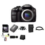 Sony A3000, ILCE-3000, ILCE-3000B, 20. 1MP Interchangeable Lens Camera Black (Body) 64GB Package 4