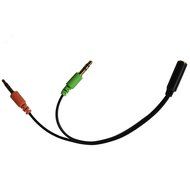 VIMVIP 3.5mm Female to Dual 3.5 Male Mic &amp; Stereo Audio Y Splitter Cable Cord for PC Laptop N6