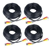 Prosshop Pre-made All-in-One Siamese BNC Audio Video and Power Cord Wires 100 Feet Monitor Supply Cables Surveillance... N13