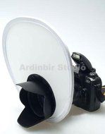 Ardinbir Flash Diffuser (fit 55-73mm lens) for Canon, Nikon, Panasonic, Olympus, Sony, Pentax, Leica, Fujifilm... N2