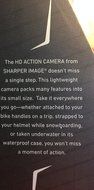 SVC355 Hd Action Camera with Waterproof Case by Sharper Image N4