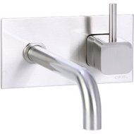 Cifial 224.152.620 Techno Quadra 25 Wall Mount Lavatory Faucet, Satin Nickel by Cifial