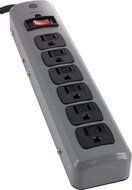 GE 14622 6-Outlet Metal Casing Surge Protector, 8-Feet Cord