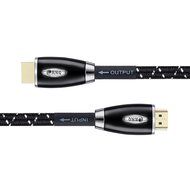 BUSUQ High-Speed Standard HDMI Cable Supports Ethernet, 3D and Audio Return (75 Feet/23 Meter), Black- Red Nylon... N16