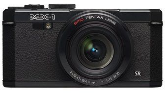 Pentax MX-1 12 MP Black Digital Camera with 4x Optical Image Stabilized Zoom and 3-Inch LCD Screen N6