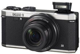 Pentax MX-1 12 MP Black Digital Camera with 4x Optical Image Stabilized Zoom and 3-Inch LCD Screen N7