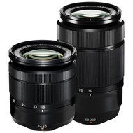 Fujifilm X-T10 Digital Camera &amp; 16-50mm II &amp; 50-230mm II XC Lenses (Black) + 64GB Card + Case + Flash + Battery... N2