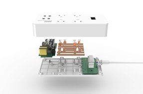 GR-8 Power Compact &amp; Slim Travel Charging Station - International Power Adapter - Surge Protector - Power Strip... N5